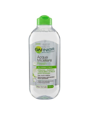 garnier skin active acqua micellare - 400ml - pelli normali o miste: tuttocasashop.it: igiene e cura della persona