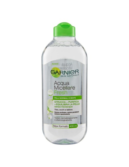 garnier skin active acqua micellare - 400ml - pelli normali o miste: tuttocasashop.it: igiene e cura della persona