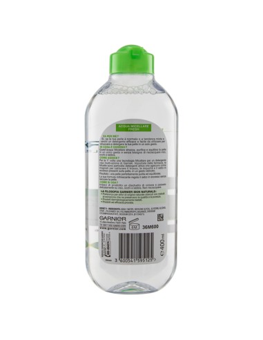garnier skin active acqua micellare - 400ml - pelli normali o miste: tuttocasashop.it: igiene e cura della persona