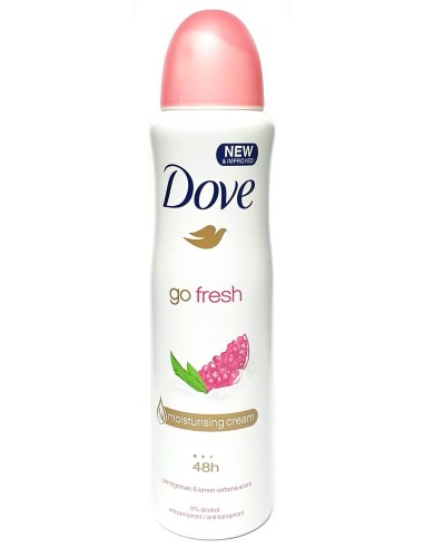 dove deodorante spray 150ml - 48h no alcool - go fresh - melograno: tuttocasashop.it: igiene e cura della persona