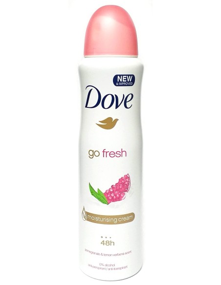 dove deodorante spray 150ml - 48h no alcool - go fresh - melograno: tuttocasashop.it: igiene e cura della persona