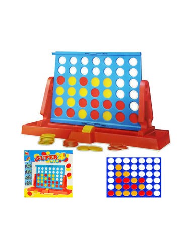 super 4 - forza 4 - gioco in scatola - 2 giocatori - 3 anni+: tuttocasashop.it: altro - bazar