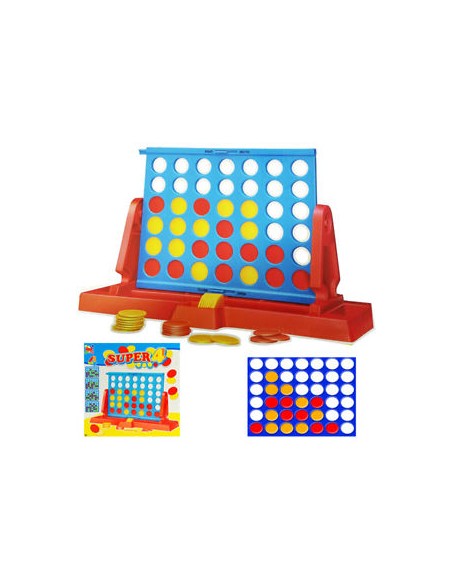 super 4 - forza 4 - gioco in scatola - 2 giocatori - 3 anni+: tuttocasashop.it: altro - bazar
