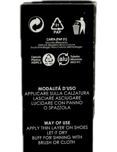 bright lucido per scarpe in crema - tubo da 50ml - nero: tuttocasashop.it: prodotti per bucato e tessuti