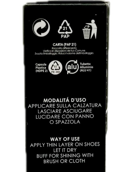 bright lucido per scarpe in crema - tubo da 50ml - nero: tuttocasashop.it: prodotti per bucato e tessuti