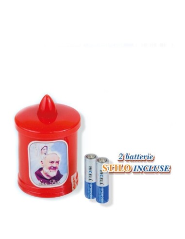 fatigati lumino votivo a led - con pile incluse - alto 10.5cm - diam. 6.5cm: tuttocasashop.it: pulizia e cura della casa