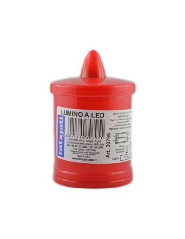 fatigati lumino votivo a led - con pile incluse - alto 10.5cm - diam. 6.5cm: tuttocasashop.it: pulizia e cura della casa