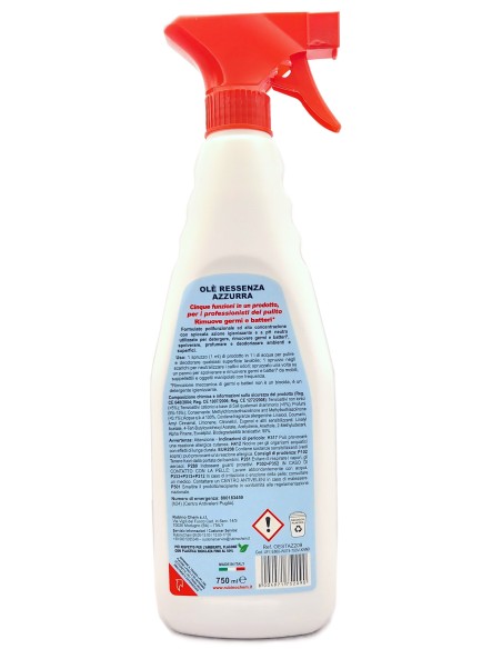 ole' oies ressenza deodorante multiuso igienizzante 750ml - azzurra: tuttocasashop.it: pulizia e cura della casa