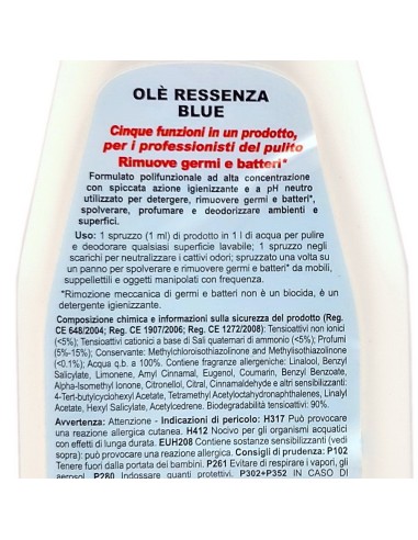 ole' oies ressenza deodorante multiuso igienizzante 750ml - blue: tuttocasashop.it: pulizia e cura della casa
