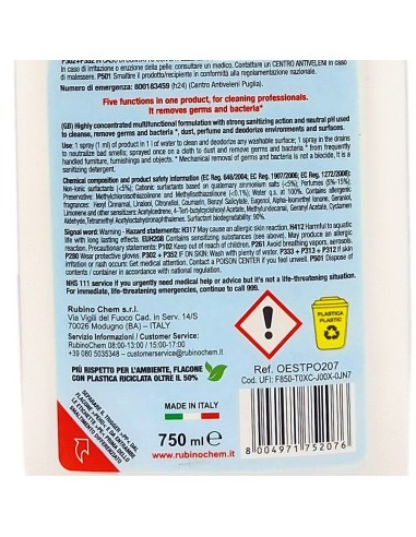 ole' oies ressenza deodorante multiuso igienizzante 750ml - porpora: tuttocasashop.it: pulizia e cura della casa