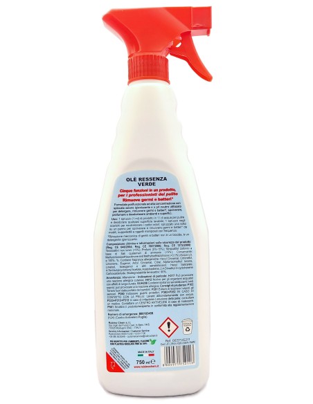 ole' oies ressenza deodorante multiuso igienizzante 750ml - verde: tuttocasashop.it: pulizia e cura della casa
