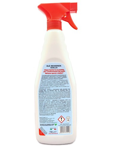ole' oies ressenza deodorante multiuso igienizzante 750ml - gialla: tuttocasashop.it: pulizia e cura della casa