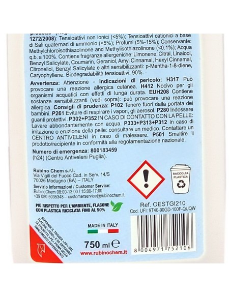 ole' oies ressenza deodorante multiuso igienizzante 750ml - gialla: tuttocasashop.it: pulizia e cura della casa