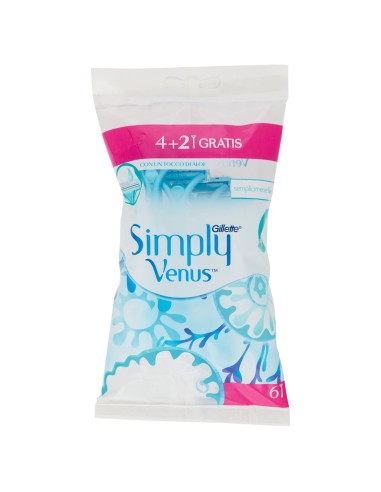 gillette venus simply rasoi radi & getta bilama - 6 pezzi - donna: tuttocasashop.it: igiene e cura della persona