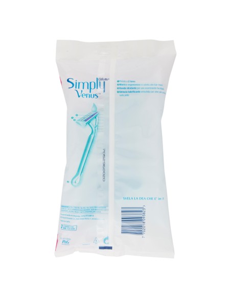 gillette venus simply rasoi radi & getta bilama - 6 pezzi - donna: tuttocasashop.it: igiene e cura della persona
