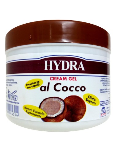 hydra cream gel al cocco - fissante per capelli ph neutro - 500ml: tuttocasashop.it: igiene e cura della persona