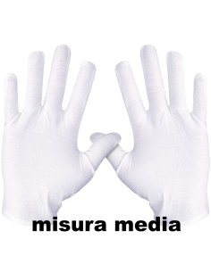 fatigati guanti in cotone bianchi - misura media: tuttocasashop.it: pulizia e cura della casa