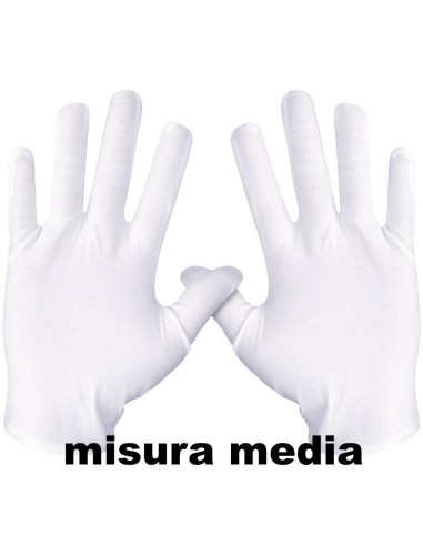 fatigati guanti in cotone bianchi - misura media: tuttocasashop.it: pulizia e cura della casa