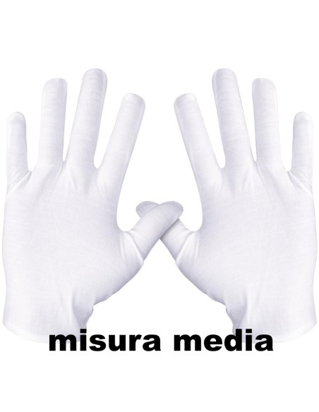 fatigati guanti in cotone bianchi - misura media: tuttocasashop.it: pulizia e cura della casa