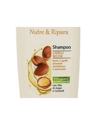 vidal shampoo 250ml - nutre & ripara capelli secchi olio di argan e ceramidi: tuttocasashop.it: igiene e cura della persona