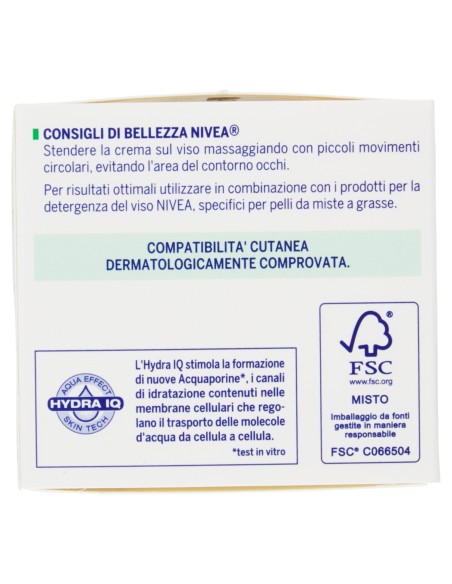 nivea crema viso 50ml - opacizzante - pelli miste o grasse: tuttocasashop.it: igiene e cura della persona