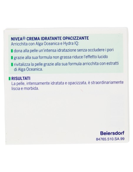 nivea crema viso 50ml - opacizzante - pelli miste o grasse: tuttocasashop.it: igiene e cura della persona