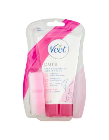 veet crema depilatoria sotto la doccia 150ml - pelli normali: tuttocasashop.it: igiene e cura della persona