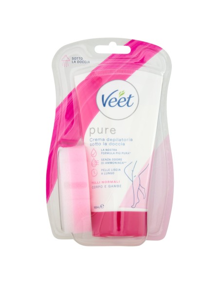 veet crema depilatoria sotto la doccia 150ml - pelli normali: tuttocasashop.it: igiene e cura della persona