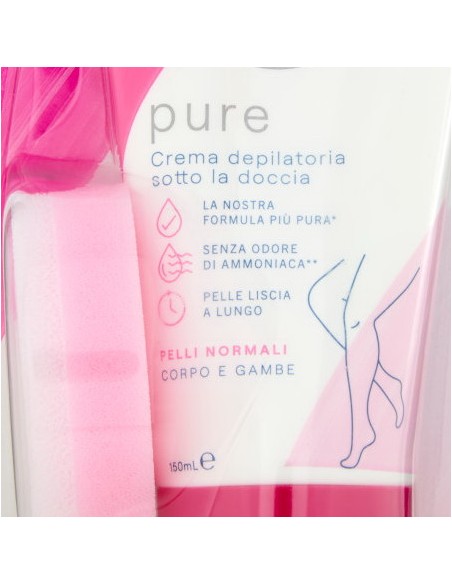 veet crema depilatoria sotto la doccia 150ml - pelli normali: tuttocasashop.it: igiene e cura della persona