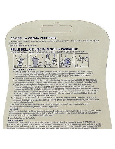 veet crema depilatoria sotto la doccia 150ml - pelli sensibili: tuttocasashop.it: igiene e cura della persona