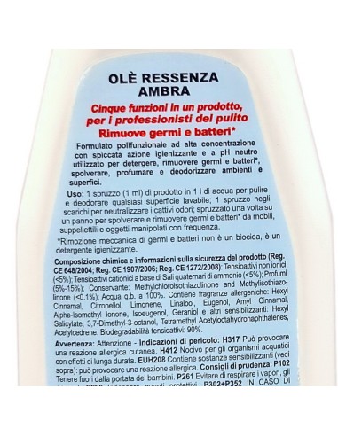 ole' oies ressenza deodorante multiuso igienizzante 750ml - ambra: tuttocasashop.it: pulizia e cura della casa