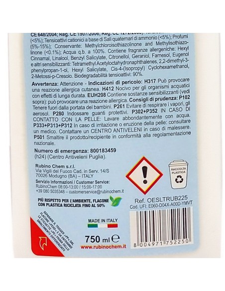 ole' oies ressenza deodorante multiuso igienizzante 750ml - luxury ruby: tuttocasashop.it: pulizia e cura della casa