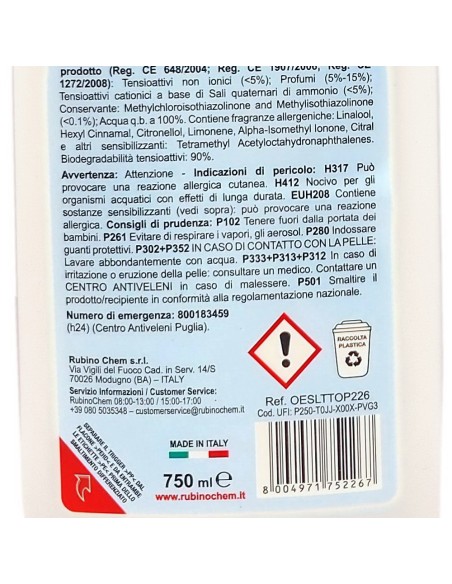 ole' oies ressenza deodorante multiuso igienizzante 750ml - luxury topaz: tuttocasashop.it: pulizia e cura della casa