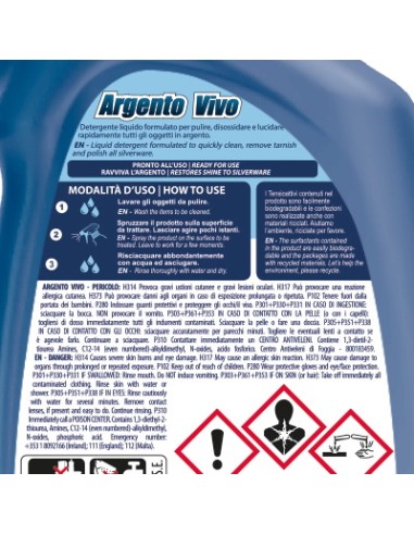 dual power professional argento vivo spray 500ml - detergente per argenteria: tuttocasashop.it: pulizia e cura della casa