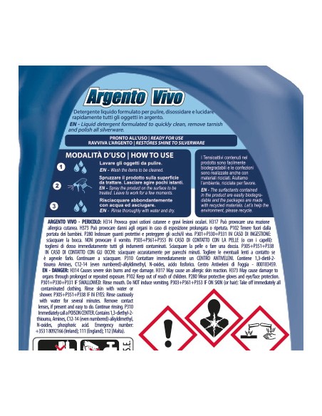 dual power professional argento vivo spray 500ml - detergente per argenteria: tuttocasashop.it: pulizia e cura della casa