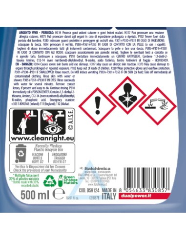 dual power professional argento vivo spray 500ml - detergente per argenteria: tuttocasashop.it: pulizia e cura della casa
