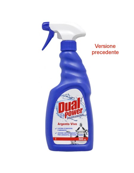 dual power professional argento vivo spray 500ml - detergente per argenteria: tuttocasashop.it: pulizia e cura della casa