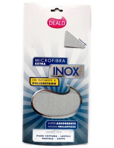 dealo panno microfibra con trattamento al poliuretano - superfici inox: tuttocasashop.it: pulizia e cura della casa
