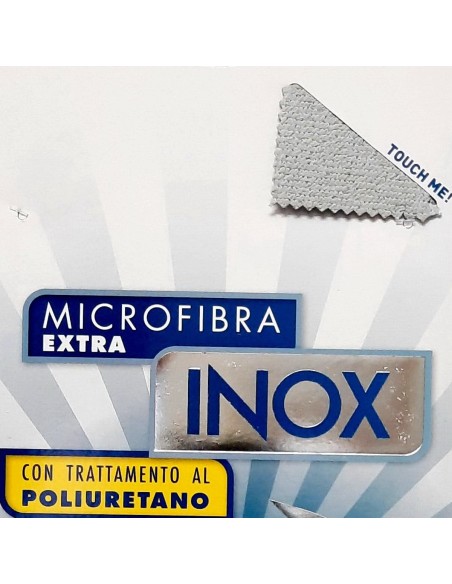 dealo panno microfibra con trattamento al poliuretano - superfici inox: tuttocasashop.it: pulizia e cura della casa