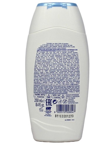 nidra docciaschiuma 250ml - doccia latte - idratante con proteine del latte: tuttocasashop.it: igiene e cura della persona