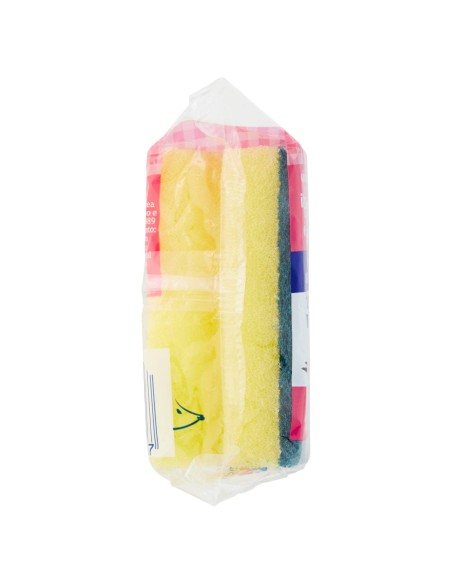 spontex salvaunghie 3 spugne con abrasivo - con impugnatura salvamani: tuttocasashop.it: pulizia e cura della casa