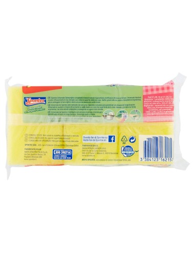 spontex salvaunghie 3 spugne con abrasivo - con impugnatura salvamani: tuttocasashop.it: pulizia e cura della casa