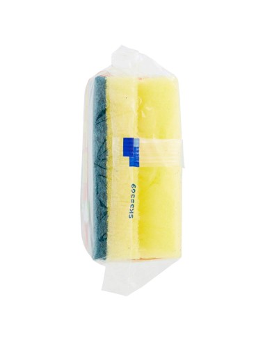 spontex salvaunghie 3 spugne con abrasivo - con impugnatura salvamani: tuttocasashop.it: pulizia e cura della casa