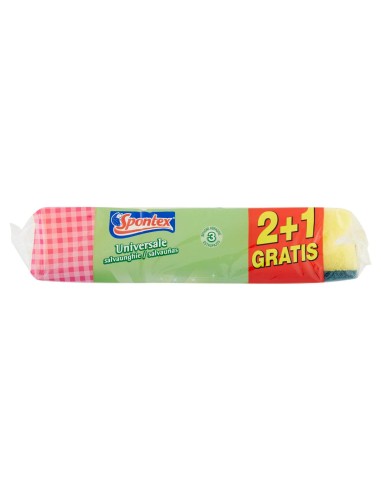 spontex salvaunghie 3 spugne con abrasivo - con impugnatura salvamani: tuttocasashop.it: pulizia e cura della casa