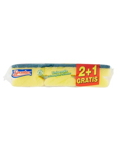 spontex salvaunghie 3 spugne con abrasivo - con impugnatura salvamani: tuttocasashop.it: pulizia e cura della casa