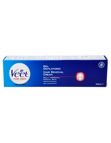 veet for men crema depilatoria - 200ml - depilazione maschile pelli normali: tuttocasashop.it: igiene e cura della persona
