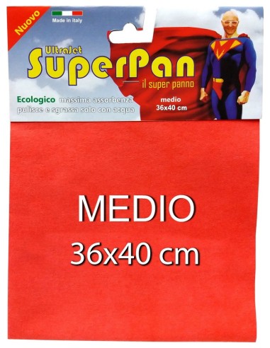 superpan ultrajet panno microfibra medio 36x40cm - colori assortiti: tuttocasashop.it: pulizia e cura della casa