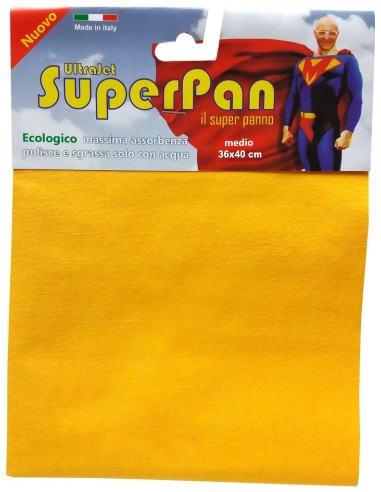superpan ultrajet panno microfibra medio 36x40cm - colori assortiti: tuttocasashop.it: pulizia e cura della casa