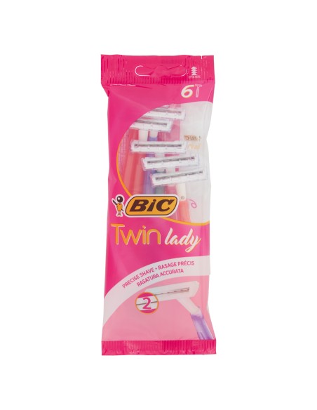 bic twin lady rasoi radi e getta bilama 6pz sensitive - donna: tuttocasashop.it: igiene e cura della persona