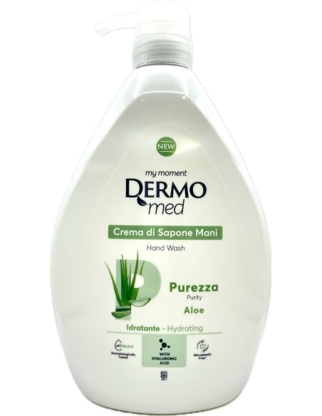 dermomed sapone liquido 1 litro - con erogatore - aloe purezza - idratante: tuttocasashop.it: igiene e cura della persona